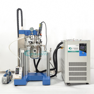 Reactor de laboratorio de acero inoxidable de vidrio de 5 litros, crema cosmética, loción emulsionante homogeneizadora Visual, mezclador emulsionante al vacío - Product Image 6