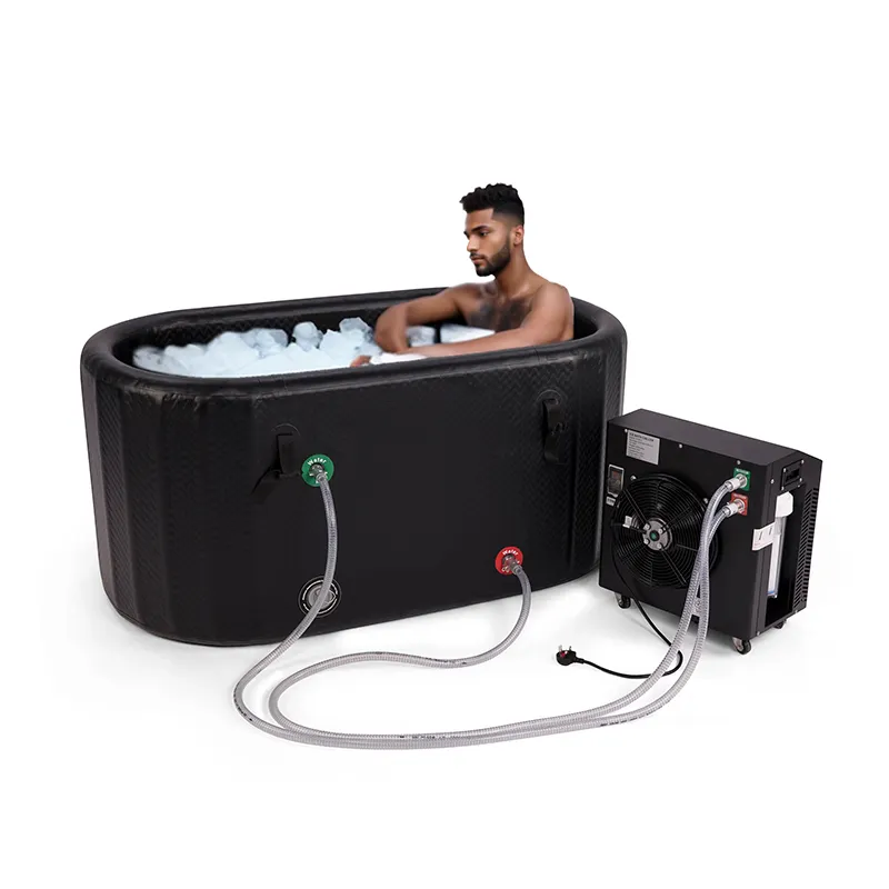Les athlètes professionnels Proway utilisent un bain plongeant froid avec refroidisseur et filtre Refroidisseur d'eau d'usine pour piscines plongeantes froides