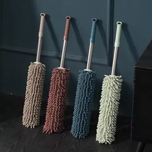 1pc Brosse à <span class=keywords><strong>poussière</strong></span> télescopique à manche extensible, brosse à <span class=keywords><strong>poussière</strong></span> pour toiles d'araignées, brosse à <span class=keywords><strong>poussière</strong></span> pour les espaces étroits, outils de nettoyage pour la maison et la voiture - Product Image 1