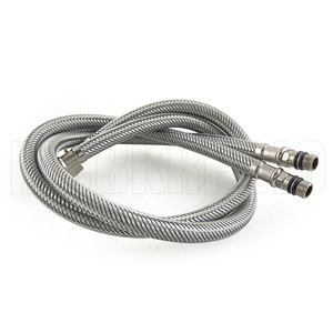 Tuyau <span class=keywords><strong>flexible</strong></span> en acier inoxydable 304 pour <span class=keywords><strong>robinet</strong></span> de lavabo, tuyau d'arrivée EPDM pour eau chaude et froide pour <span class=keywords><strong>robinet</strong></span> de <span class=keywords><strong>cuisine</strong></span> 3/8' - Product Image 5