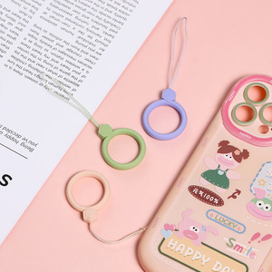 Cordon en silicone de taille moyenne pour téléphone portable, clé USB, accessoire de bijouterie DIY, motif huit yeux - Product Image 4
