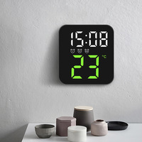 Spiegel-Elektronischer Moderner Wecker Bestseller Neues Design Großhandel Hintergrundbeleuchtung LED Digital-Thermometer-Anzeige Auf Lager