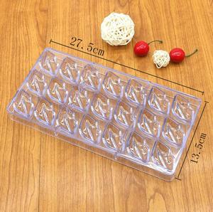 Moule à chocolat en plastique HY Forme de lèvres Moules à chocolat en polycarbonate pour bonbons - Product Image 5