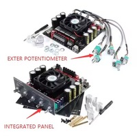 Carte d'amplification numérique Bluetooth 5.2 AS21HPA, module audio 2.1 canaux classe D pour subwoofer avec réglage des aigus et des basses