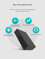SKE Multiple Output Mini UPS 12V 10A 48V 52V 1.5A 5V/9V/12V 3A POE 24V1A 48V0.5A 64Wh DC UPS 120W dengan Baterai LiFePO4 20000MAH