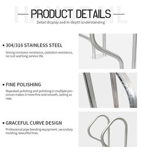 Prix de gros d'usine des accessoires de <span class=keywords><strong>piscine</strong></span> série ARV mains courantes de <span class=keywords><strong>piscine</strong></span> en acier inoxydable 304 et 316 - Product Image 2