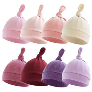 Gorro de Bebé con Chupete Integrado, Unisex, Antiviento, de una Sola Capa, para 0-6 Meses, con Cola para Chupete - Product Image 5