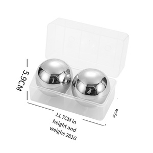 Glaçons ronds en acier inoxydable 304 pour whisky, boissons glacées, 38-55 mm, en métal <span class=keywords><strong>congelé</strong></span> - Product Image 5