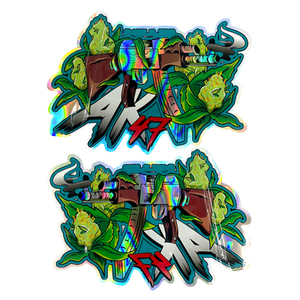 Em estoque atacado Holográfico Die Cut 1 g Forma Especial Resealable Zipper Smell Proof Mylar Bag 3.5g - Product Image 4