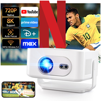 Proyector Portátil Magcubic Overseas Stock HY300Max con Enfoque Automático, 200ANSI, WiFi6, Compatible con 8K HD, Cine en Casa y al Aire Libre