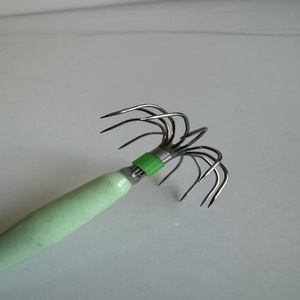 Móc câu mực bạch tuộc chắc chắn phát sáng 12 móc dù dùng câu biển và sông kèm mồi váy mực - Product Image 5