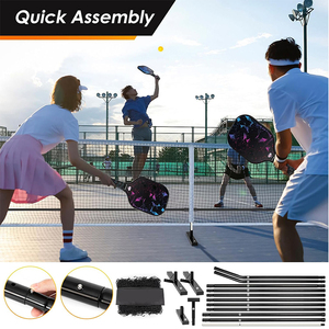 Red de Pickleball Portátil Jstar Fácil de Transportar, de 22 Pies de Largo, para Entrenamiento en Interiores y Exteriores, con Bolsa de Transporte - Product Image 5