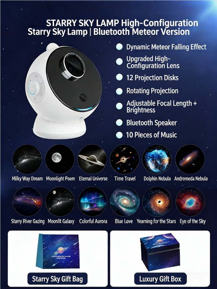 Bluetooth (météore)-12 pièces de lampe