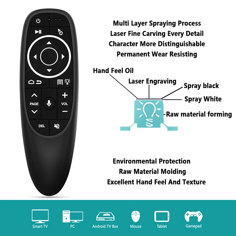 Logitech — souris G10S Pro Air Mouse, télécommande vocale, rétroéclairée, pour Air Mouse