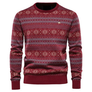 Wholesale Custom <strong>Christmas</strong> Design High Quality USA Size Sweater <strong>Mens</strong> 100% Cotton <strong>Jumper</strong> - Product Image 3