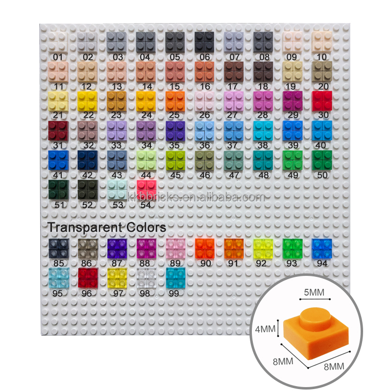 1 кг около 5600 шт. строительные блоки 3024 пластина 1x1 пластиковые детали MOC кирпичи пиксель арт поделки, мозаика поделки