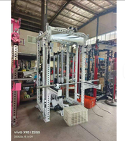 Machine de musculation professionnelle à câbles croisés pour la musculation en salle, avec fonction Lat Pulldown/Rameur bas, construction métallique, capacité 70 kg