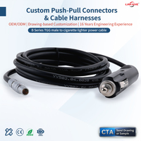 Câble d'alimentation automobile OEM série B TGG, connecteur circulaire push-pull, faisceau de câbles 12V DC pour électronique de véhicule