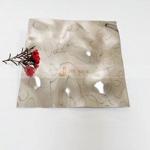 Paneles Decorativos de Pared con Diseño de Ondas de Agua en Acero Inoxidable 304 M03, Placas para Techo, Tipo Curvado, Corte y Soldadura Personalizados, Grosor a Medida - Product Image 4