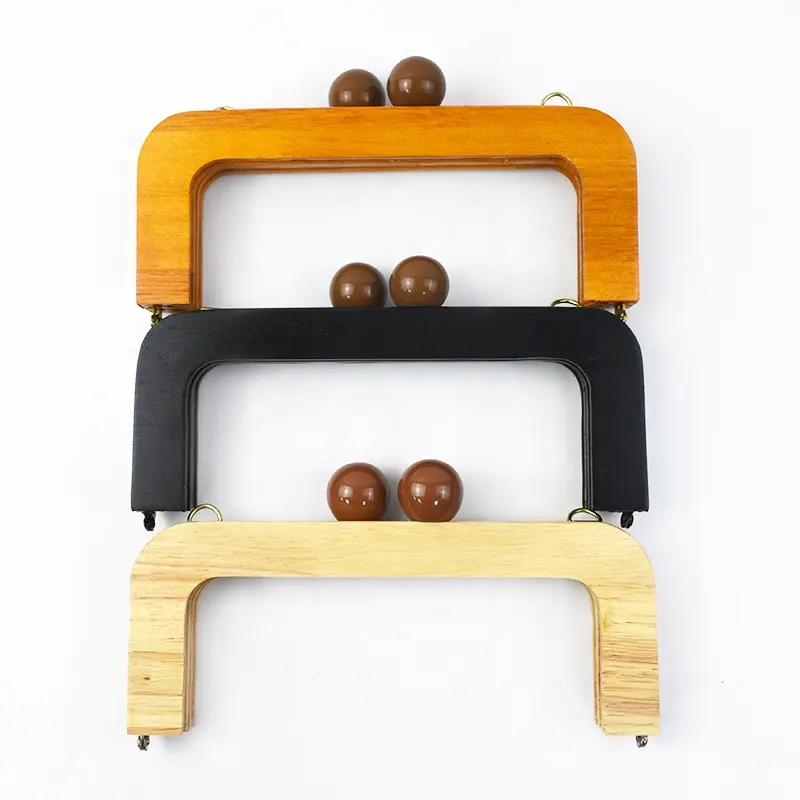 Meetee ZK752 High-Quality Solid Wood Bag Handles for Women