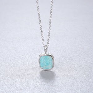 Collar de labradorita <span class=keywords><strong>natural</strong></span>/piedra lunar, joyería de plata de ley 925, joyería de piedra lunar chapada en oro de 18 quilates - Product Image 4