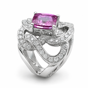 Anello Decorativo con Fiori per Donne, Elegante Gioiello da Dito in Stile Principessa - Product Image 1