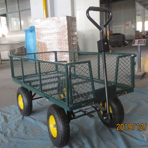 <strong>Cart</strong> Yard Garden Utility <strong>Wagon</strong> <strong>Dump</strong> Lawn Heavy Duty Wheelbarrow Trailer Steel - Product Image 2