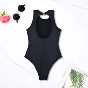 ชุดว่ายน้ำบิกินีชิ้นเดียวเซ็กซี่สีดำสำหรับ EZ007 2026ใหม่ - Product Image 2