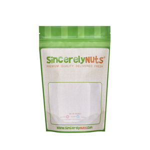 Top qualité stand up Amandes et pistaches sac d'emballage avec fenêtre transparente, Amandes et pistaches fermeture éclair packingbag - Product Image 2