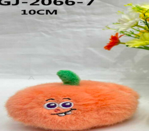 Peluche citrouille 10 cm, décoration d'Halloween pour enfants, animal en peluche unisexe, porte-clés en peluche douce avec rembourrage en coton PP - Product Image 3
