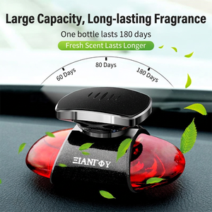 Diffuseur de parfum créatif ovale en alliage pour voiture, parfum Océan, durée d'évaporation 31-60 jours, désodorisant d'ambiance, décoration aromathérapie - Product Image 6