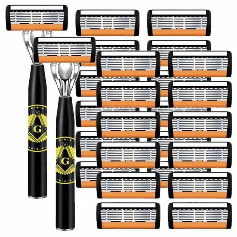 Orange G-shaped knife holder