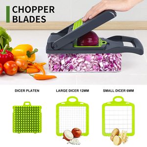 Picador de Verduras <span class=keywords><strong>Manual</strong></span> 14/16 en 1, Cortador de Alimentos, Rebanador de Verduras, Picador de <span class=keywords><strong>Cebolla</strong></span> - Product Image 5
