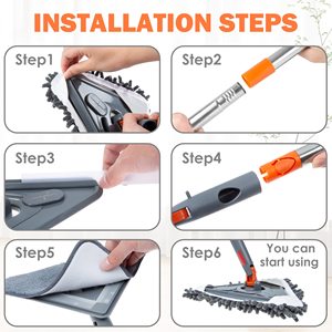 85 "tường Lau sạch hơn với dài xử lý và treo móc-180 xoay tường sạch hơn-Ván chân tường sạch hơn công cụ lau bụi cho các bức tường, - Product Image 4