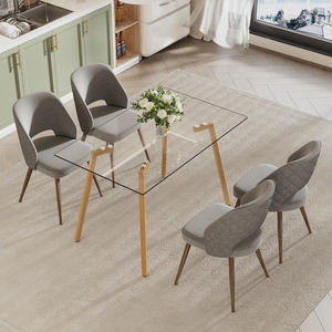 <span class=keywords><strong>Tavolo</strong></span> <span class=keywords><strong>da</strong></span> <span class=keywords><strong>Pranzo</strong></span> Rettangolare <span class=keywords><strong>in</strong></span> <span class=keywords><strong>Vetro</strong></span> Moderno e Semplice di Piccole Dimensioni <span class=keywords><strong>con</strong></span> Gambe <span class=keywords><strong>in</strong></span> Legno, Tavoli per Casa <span class=keywords><strong>in</strong></span> Affitto, Tavoli <span class=keywords><strong>da</strong></span> Caffè e <span class=keywords><strong>Pranzo</strong></span> - Product Image 6