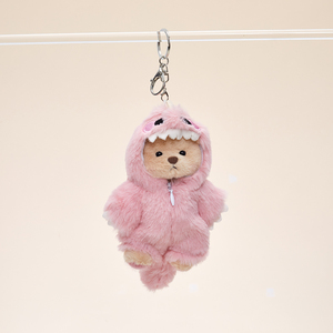 Llavero <span class=keywords><strong>de</strong></span> oso Lina articulado personalizado al por mayor para relleno <span class=keywords><strong>de</strong></span> bolsos Ita, mini colgante <span class=keywords><strong>de</strong></span> peluche <span class=keywords><strong>de</strong></span> 14 cm con disfraz <span class=keywords><strong>de</strong></span> dinosaurio - Product Image 1