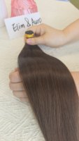 Extensions de cheveux 100% Remy naturels, pointe en I, vierges brésiliennes, double trame, emballage personnalisable, couleur claire, vente en gros