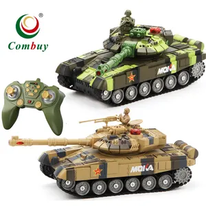 1:18 carro de controle remoto rc modelo militar tanques, brinquedo de batalha