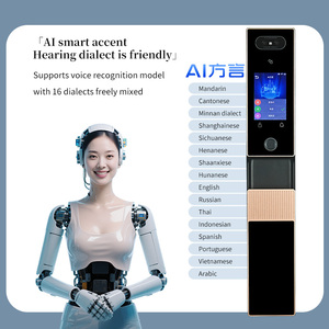 Cerradura inteligente digital para puerta principal, 3D reconocimiento facial, batería, intercomunicador visual Tuya Wifi, cerradura biométrica automática para seguridad del hogar - Product Image 6