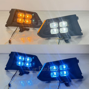 Feux de jour LED style voiture pour <span class=keywords><strong>Nissan</strong></span> <span class=keywords><strong>Altima</strong></span> 2019 <span class=keywords><strong>2020</strong></span> 2021 2022 avec couvercle de phare antibrouillard et clignotant jaune - Product Image 4
