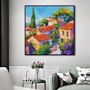 Peinture à l'huile abstraite moderne de paysage <span class=keywords><strong>acrylique</strong></span> Belle conception de <span class=keywords><strong>couteau</strong></span> à palette avec base de support en toile - Product Image 5