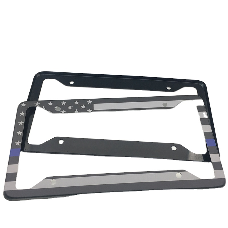 Пользовательские автомобильные европейские металлические алюминиевые пустые рамки номерного знака