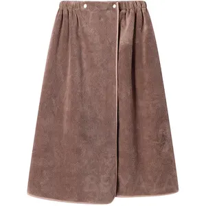 OEM Коралловая бархатная юбка может носить банное полотенце с карманом в стиле банта Diy летняя слинг для взрослых женщин для предотвращения потери света с защелкой