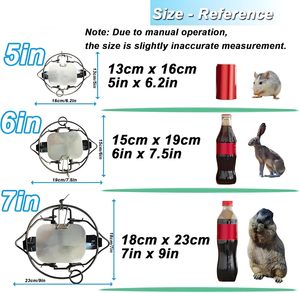 Lot de 2 Pièges à Souris Humains en Acier Inoxydable à Ressort pour Marmottes, Taupes, Écureuils, Opossums - Utilisation Extérieure, Installation Facile (6"x6"x2") - Product Image 2