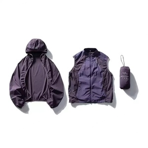 Custom Logo Two-in-One Multi-Functional Cycling Jacket Loose <b>Sunscreen</b> Clothing for Outdoor Spring Zip for Couples - Product Image 3