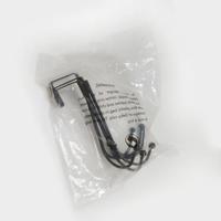 Porte-manteau double à suspendre sur la porte, sans perçage, en fer métallique robuste thermolaqué, capacité de charge 10 kg, 46 mm