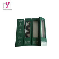 MUYANG Emballage de boîte-cadeau magnétique avec logo personnalisé Boîte en papier fantaisie pour extension de cheveux vierges Paquet de perruques de cheveux en forme de livre rigide