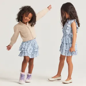 Custom sister matching clothing girls clothing sets girls skirts with smocking matching girls dresses 2-12 children clothing