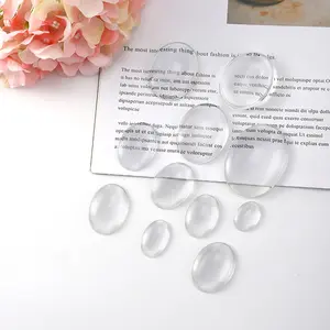 Diy cam kubbe kristal cam oval şekil hediye kağıt ağırlığında cam cam kesme süslemeleri