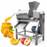 Industriële tomatenpureemachine met fijne pulpverfijning voor de productie van saus, ketchup en pasta.